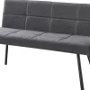 Polsterbank Milos grau B/H/T: ca. 140x85x60 cm