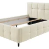 Polsterbettgestell beige Polyester Liegefläche B/L: ca. 140x200 cm