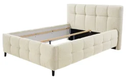 Polsterbettgestell beige Polyester Liegefläche B/L: ca. 140x200 cm