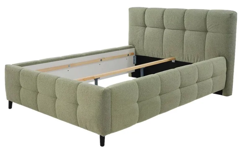 Polsterbettgestell grün Polyester Liegefläche B/L: ca. 140x200 cm