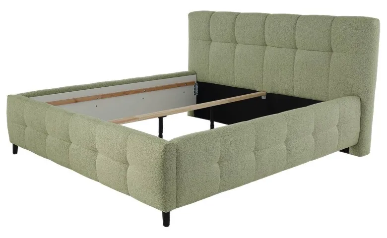 Polsterbettgestell grün Polyester Liegefläche B/L: ca. 180x200 cm