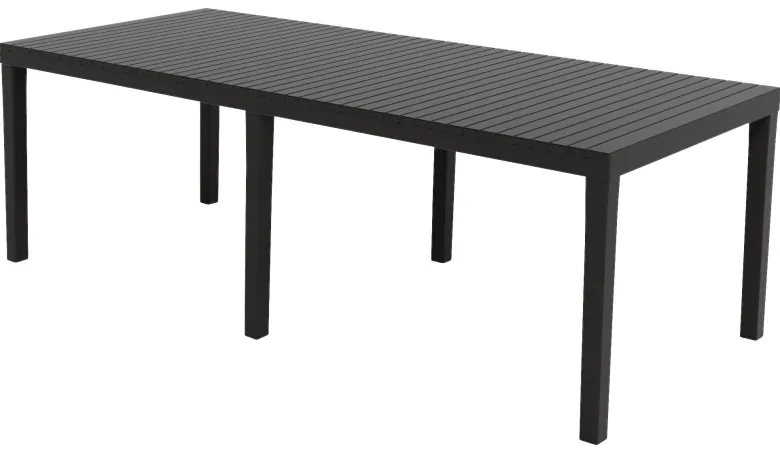 ProGarden Gartentisch Indo anthrazit Kunststoff B/H/L: ca. 220x90x72 cm