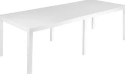 ProGarden Gartentisch Indo weiß Kunststoff B/H/L: ca. 90x72x220 cm