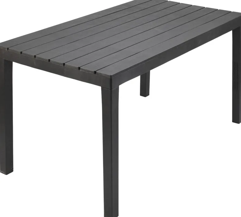 ProGarden Gartentisch Sumatra anthrazit Kunststoff B/H/L: ca. 78x72x138 cm