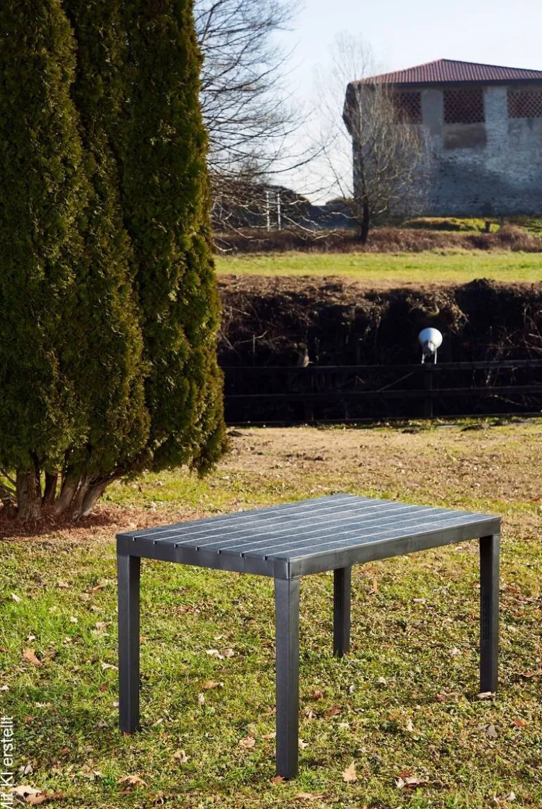 ProGarden Gartentisch Sumatra anthrazit Kunststoff B/H/L: ca. 78x72x138 cm