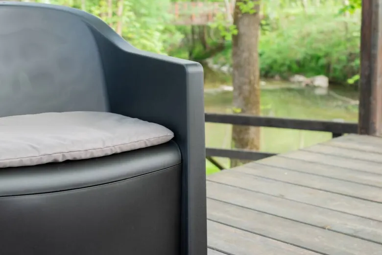 ProGarden Loungeset Luna anthrazit Kunststoff