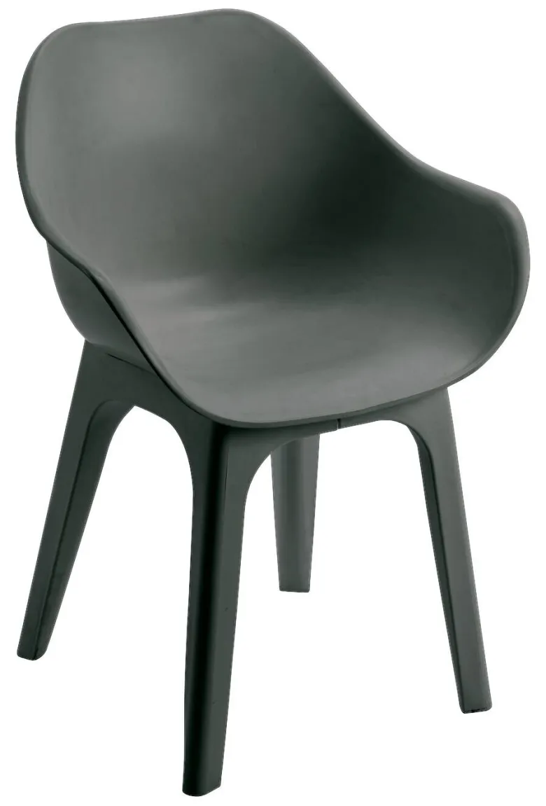 ProGarden Sessel GHIBLI 2er-Set anthrazit Polypropylen B/H: ca. 55x81 cm