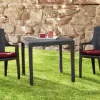 ProGarden Stapelsessel Eden anthrazit Kunststoff B/H/L: ca. 55x91x46 cm