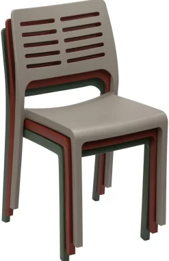 ProGarden Stapelstuhl Mistral terracotta Kunststoff
