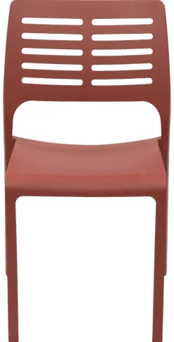 ProGarden Stapelstuhl Mistral terracotta Kunststoff