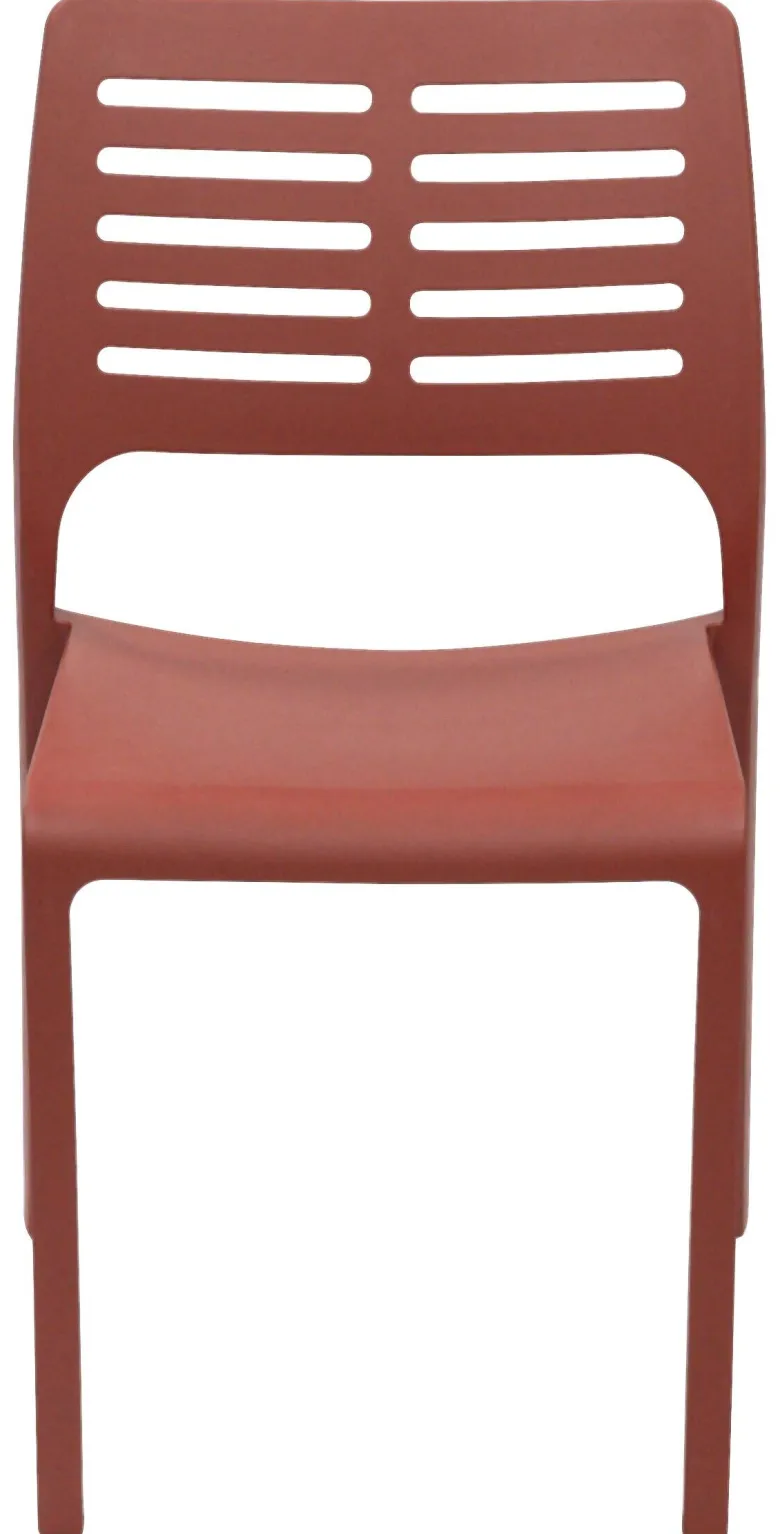 ProGarden Stapelstuhl Mistral terracotta Kunststoff