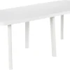 ProGarden Tisch Trio weiß Polypropylen H/L: ca. 72x216 cm