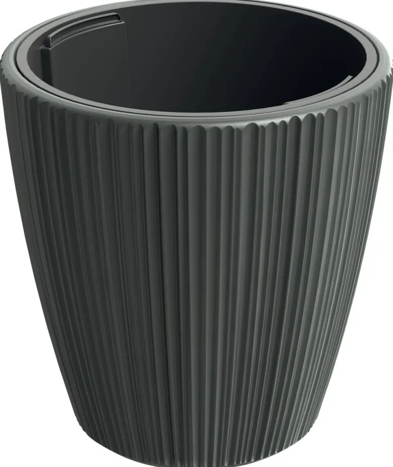 Prosperplast Pflanztopf Oro anthrazit Kunststoff H/D: ca. 50x47 cm