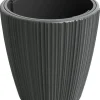 Prosperplast Pflanztopf Oro anthrazit Kunststoff