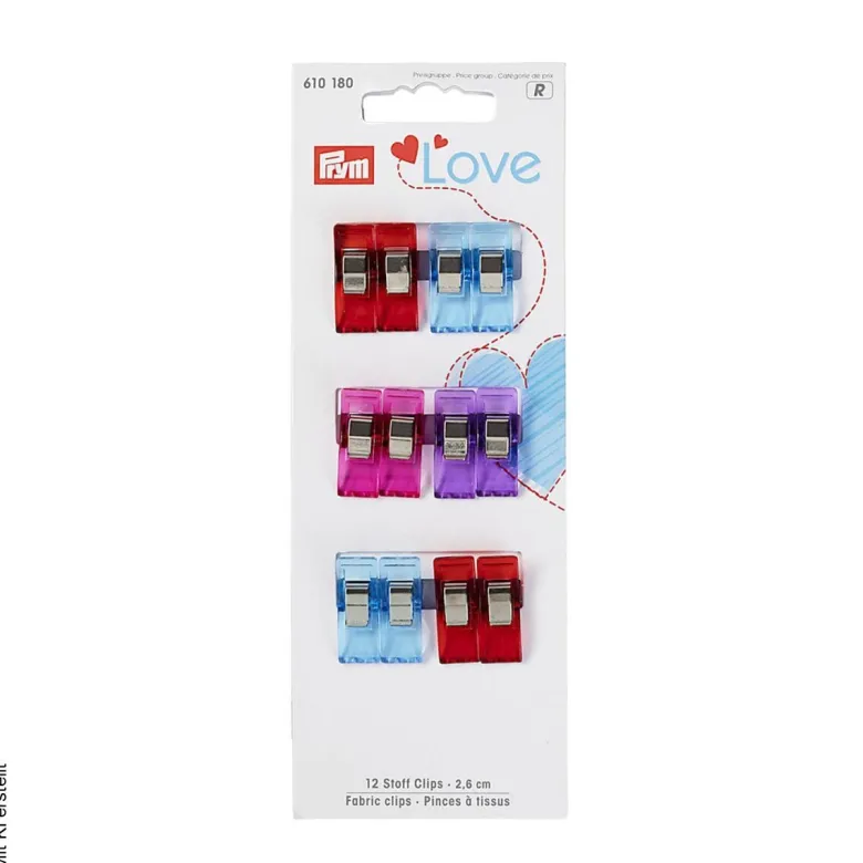 Prym Stoff-Clips bunt 12 Packstücke