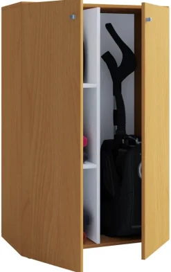 Putzschrank Lona XL Putzschrank buche Nachbildung weiß B/H/T: ca. 70x105x39 cm