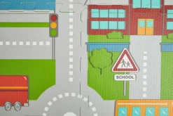 Puzzlematte Straßen bunt B/H/L: ca. 90x1x90 cm