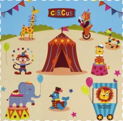 Puzzlematte Zirkus bunt