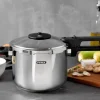 PYREX Schnellkochtopf Grace silber Edelstahl