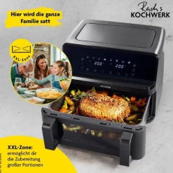 Rachs KOCHWERK Heißluftfritteuse 14349 schwarz Kunststoff B/H/L: ca. 37,5x38x30 cm ca. 9 l