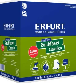 Rauhfaser Classico weiß B/L: ca. 53x4000 cm