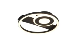 Reality LED-Deckenleuchte mattschwarz Metall B/H/D: ca. 32x5x30,5 cm