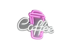 Reality LED-Wandleuchte Coffee B/L: ca. 40x30 cm