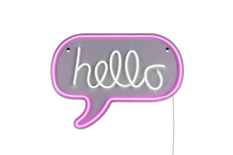 Reality LED-Wandleuchte Hello B/L: ca. 43x31 cm