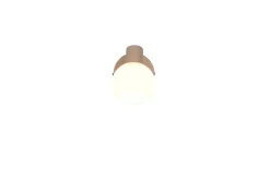Reality Spot Boba beige Metall B/H: ca. 10x13,5 cm E14 1 Brennstellen
