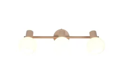 Reality Spot 3-flg. Boba beige Metall B/H/L: ca. 45x18,5x10 cm E14 3 Brennstellen