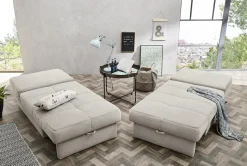 Recamiere beige Microfaser B/H/T: ca. 93x205x78 cm