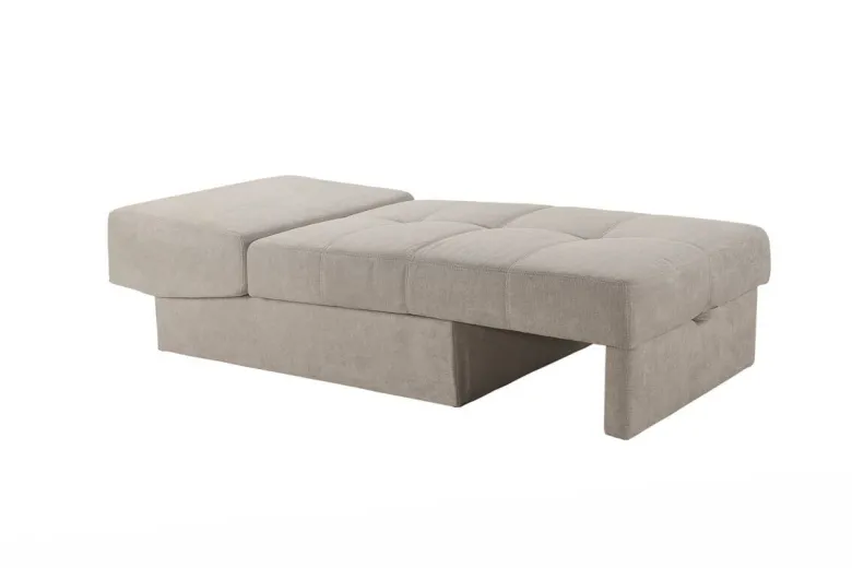 Recamiere beige Microfaser B/H/T: ca. 93x205x78 cm