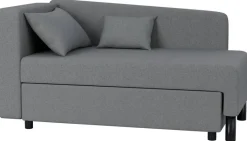 Recamiere Lübeck grau B/H/T: ca. 148x75x85 cm