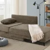 Recamiere taupe Microfaser B/H/T: ca. 155x81x73 cm