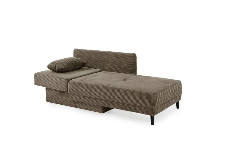 Recamiere taupe Microfaser B/H/T: ca. 155x81x73 cm