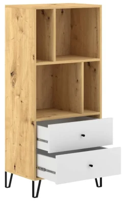 Regal BILBAO Eiche Artisan Nachbildung B/H/T: ca. 63,4x135,2x40 cm