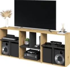 Regal Eiche Artisan Nachbildung B/H/T: ca. 186x71x33 cm