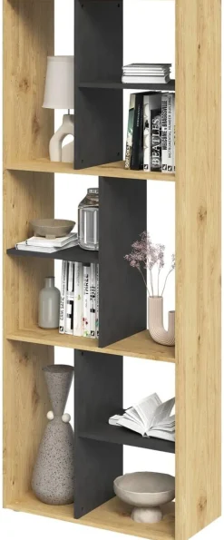 Regal Eiche Artisan Nachbildung B/H/T: ca. 186x71x33 cm