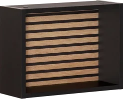 Regal Ekko schwarz matt B/H/T: ca. 40,2x30,2x15,7 cm