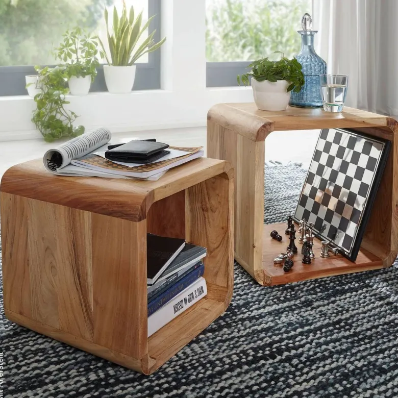 Regal 2er-Set. natur