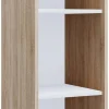 Regal Lona I Eiche Sonoma Nachbildung weiß B/H/T: ca. 35x110x37 cm