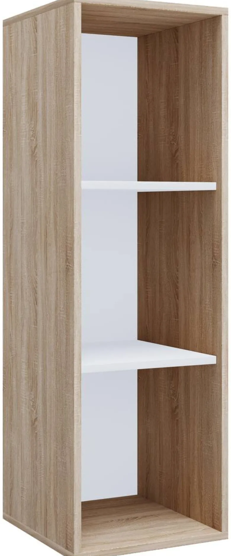 Regal Lona I Eiche Sonoma Nachbildung weiß B/H/T: ca. 35x110x37 cm