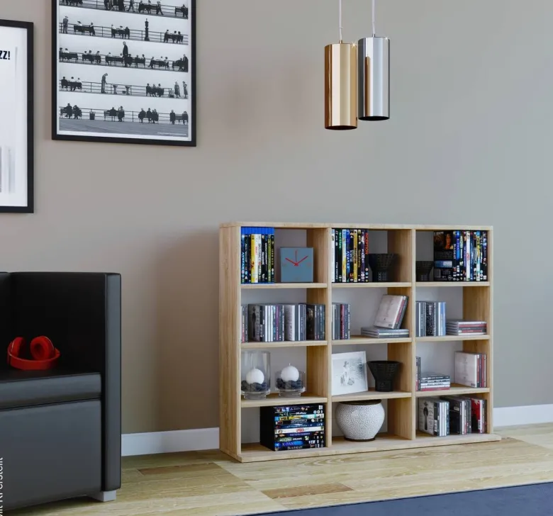 Regal Megosa Mini Eiche Sonoma Nachbildung Holzwerkstoff B/H/T: ca. 102x83x23 cm