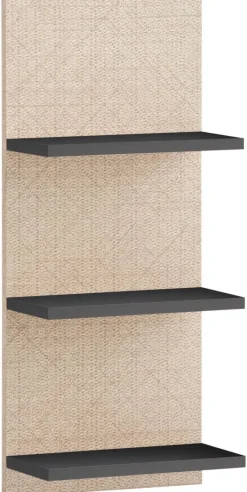 Regal Sander anthrazit Eiche Nachbildung B/H/T: ca. 30,3x70,2x17,5 cm