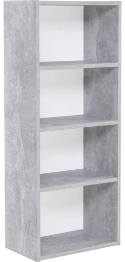 Regal Step 3 Beton Optik weiß B/H/T: ca. 41,5x102x25 cm