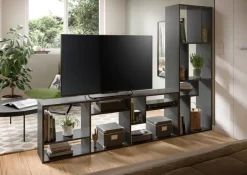 Regal Tommy grau B/H/T: ca. 159x54x28 cm