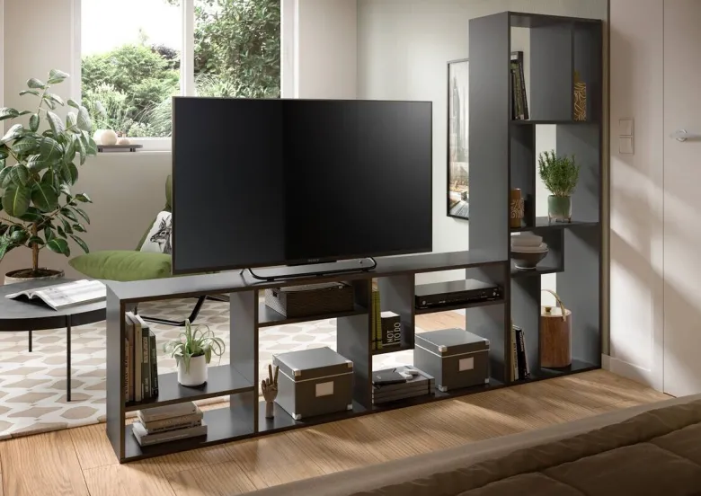 Regal Tommy grau B/H/T: ca. 159x54x28 cm