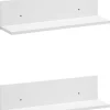 Regal Torge 2er-Set weiß matt B/H/T: ca. 60x15,7x17,3 cm