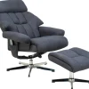 Relaxsessel anthrazit Microfaser B/H/T: ca. 83x83x98 cm