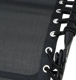 Relaxsessel schwarz Stahl B/H/L: ca. 63x107x93 cm